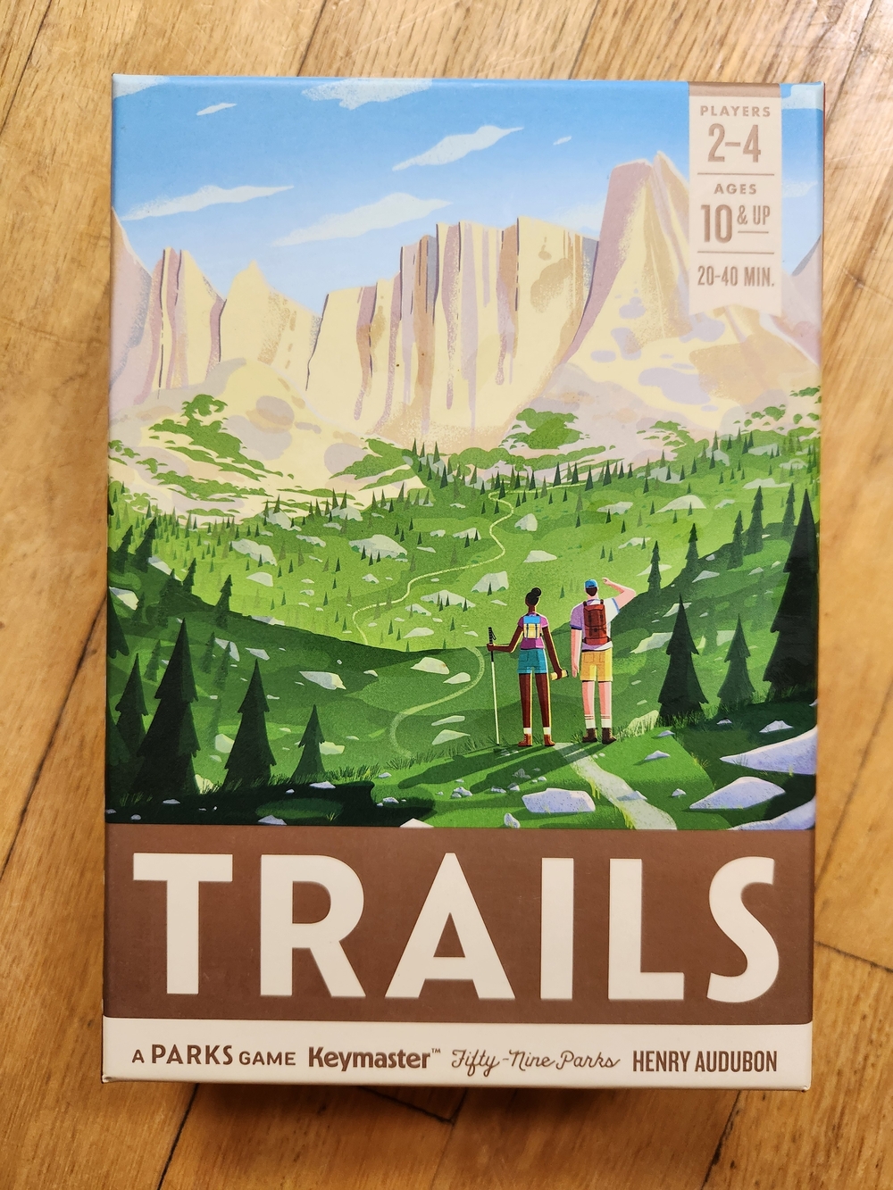 TRAILS Board Game Parks Series Hiking Outdoor Family Strategy, 2-4 Players 10+